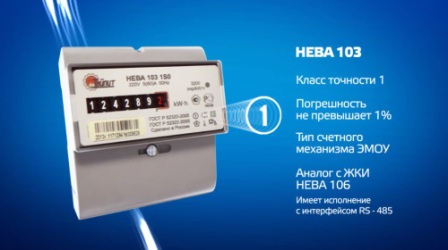 Электросчетчик НЕВА МТ113 технические характеристики, описание